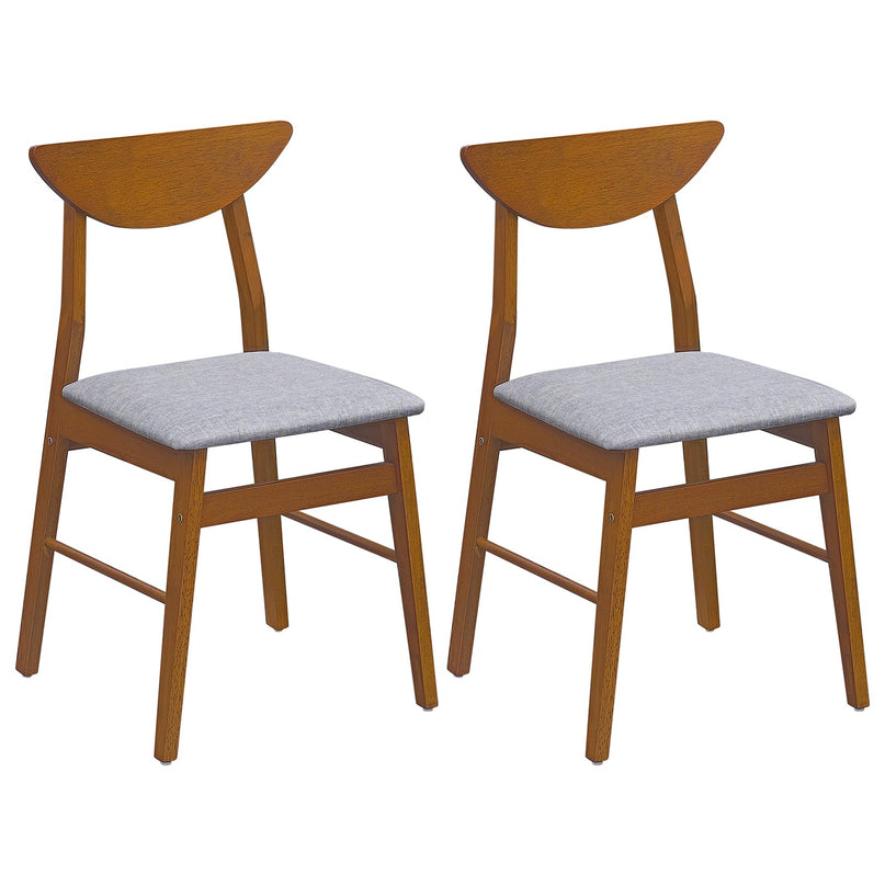 GIANTEX Upholstered Dining Chairs Set of 2/4 w/ Comfortable Upholstered Seat