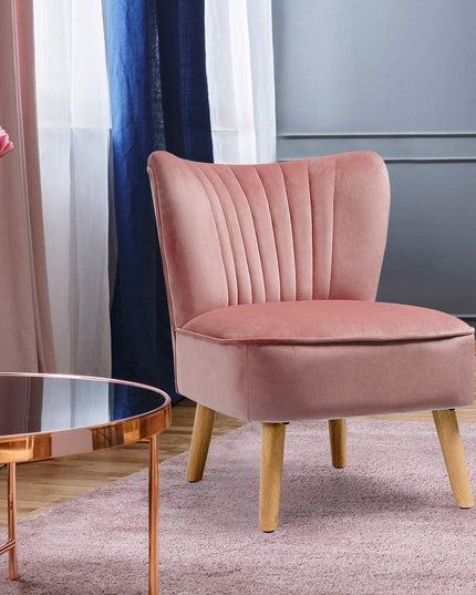 Velvet Accent Chair, Upholstered Modern Sofa Chair - Giantexus