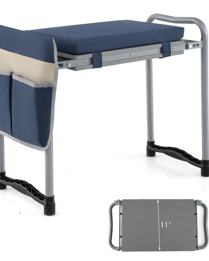 GIANTEX 11-Inch Wide Garden Kneeler and Seat | Foldable 2-in-1 Gardening Bench