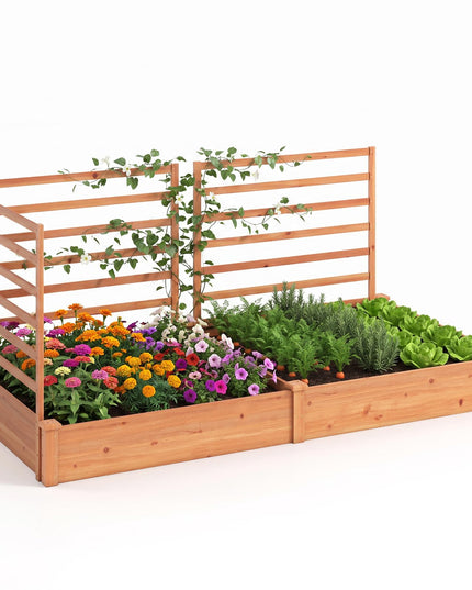 Giantex Raised Garden Bed with Trellis