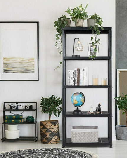 2 Pieces 5-Tier Ventilated Shelving Storage Rack - Giantexus