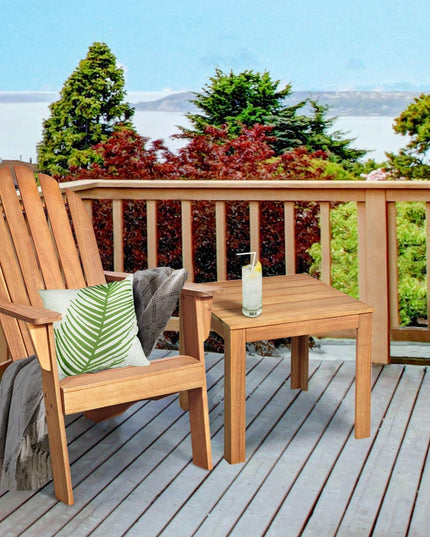 Giantex Adirondack Chair Outdoor Wooden W/Ergonomic Design Acacia Chair for Yard