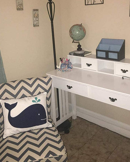 Writing Desk with 4 Drawer Computer Study Table