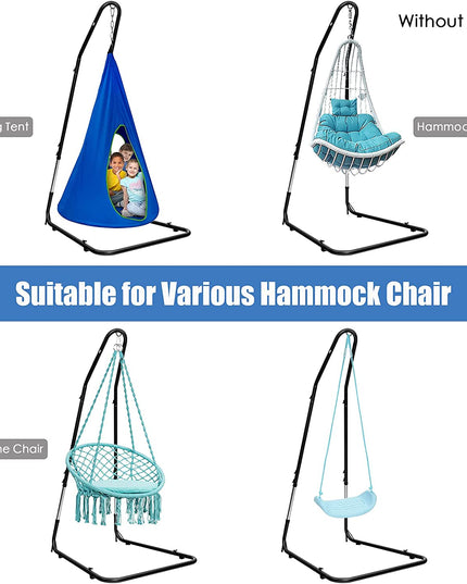 Giantex Adjustable Hammock Chair Stand, Height Adjust from 78.5" to 98.5"