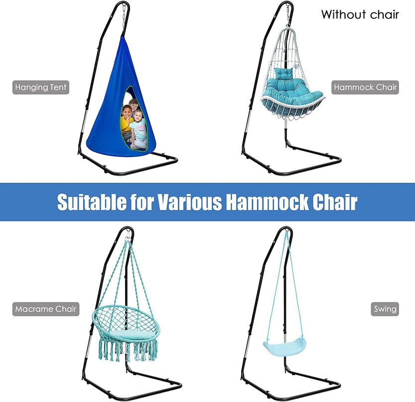 Giantex Adjustable Hammock Chair Stand, Height Adjust from 78.5" to 98.5"