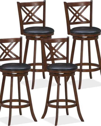 360° Swivel Barstools Set of 2 - Giantex