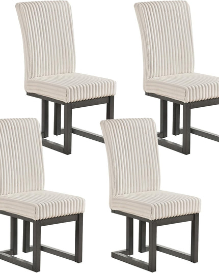 GIANTEX Upholstered Dining Chairs Set of 2/4 with High Back