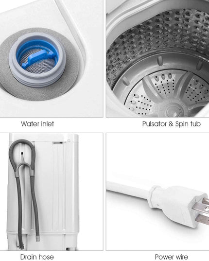 Portable Compact Washer Dryer Combo Full-Automatic Washing Machine