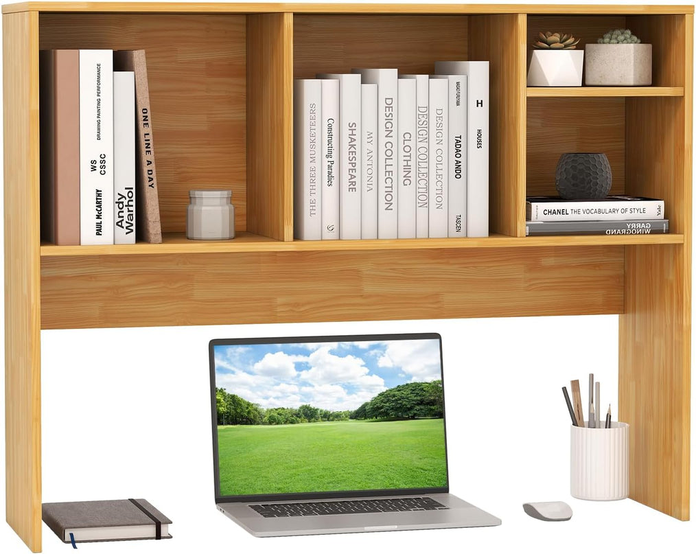 Giantex Desktop Bookshelf, Countertop Storage Hutch with 4 Shelves for Computer Desk, Dressing Tabletop Display Rack