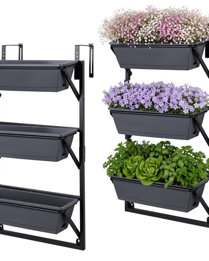 GIANTEX 3-Tier Hanging Planter Boxes (1/2)
