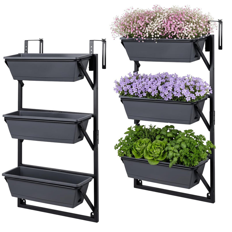 GIANTEX 3-Tier Hanging Planter Boxes (1/2)
