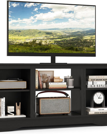 Giantex 58" TV Stand for Living Room 65" TV - Fireplace TV Cabinet for 18" Electric Fireplace (Not Included)