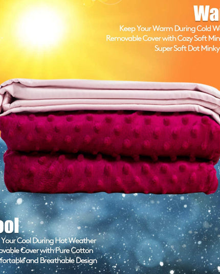 Weighted Blanket with Duvet Covers - Giantex