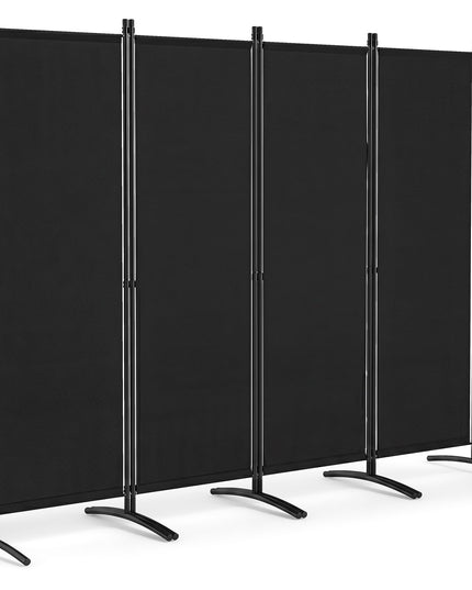 Giantex 4 Panel Room Divider, 5.6Ft Folding Screen, Home Office Freestanding Tall Partition