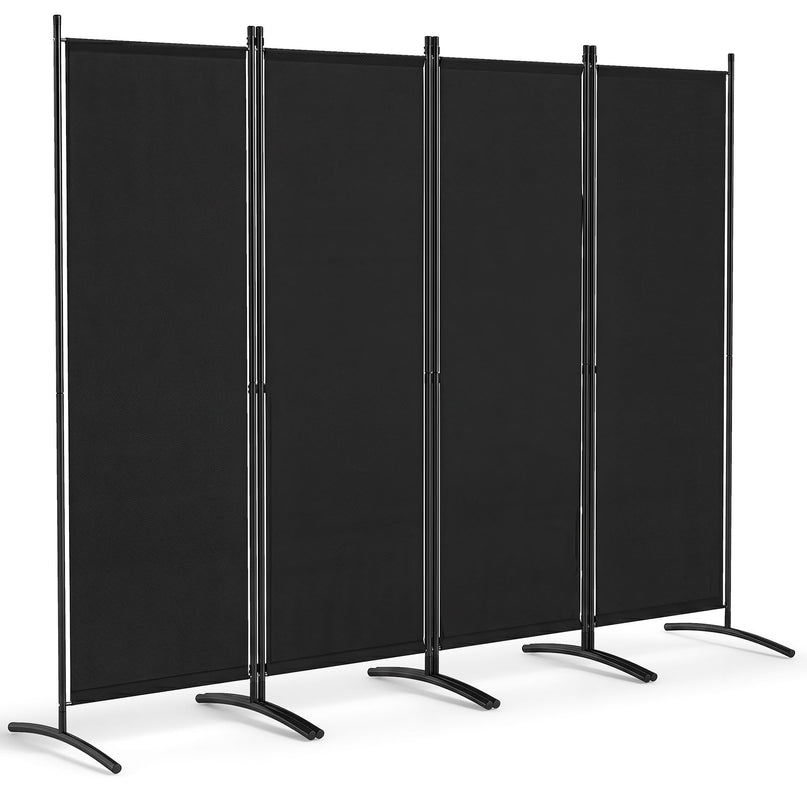 Giantex 4 Panel Room Divider, 5.6Ft Folding Screen, Home Office Freestanding Tall Partition