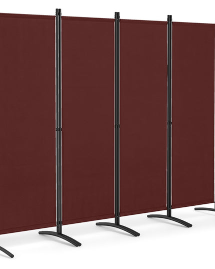 Giantex 4 Panel Room Divider, 5.6Ft Folding Screen, Home Office Freestanding Tall Partition