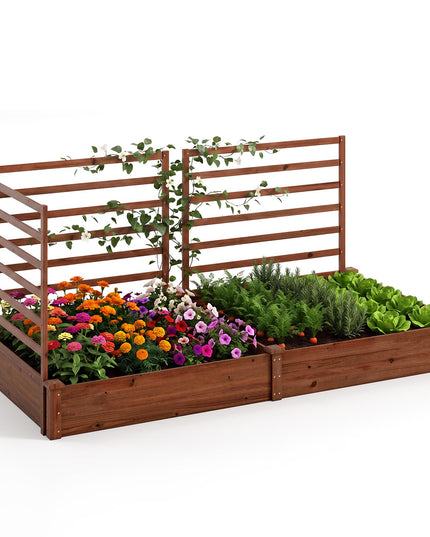 Giantex Raised Garden Bed with Trellis