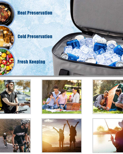Giantex 24 Can Soft Pack Cooler Insulated Soft Sided Cooler Bag (24 Cans)