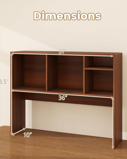 Étagère de bureau Giantex avec 4 niveaux pour bureau d'ordinateur (25,4 cm P x 94 cm L x 72,4 cm H)