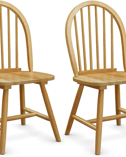 Giantex Wood Dining Chairs, French Country Armless Spindle Back Dining Chairs