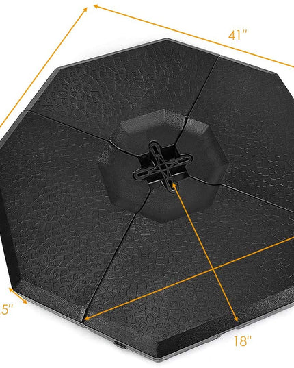 4PCS 350 lbs Offset Patio Umbrella Base - Giantexus