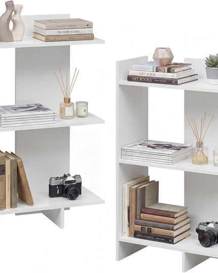 Étagère de rangement ouverte en bois à 3 niveaux Giantex avec kit anti-basculement