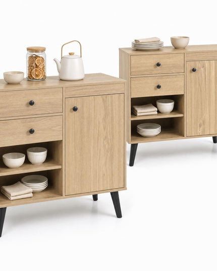 GIANTEX 31" Wooden Buffet Cabinet with Storage (1/2)