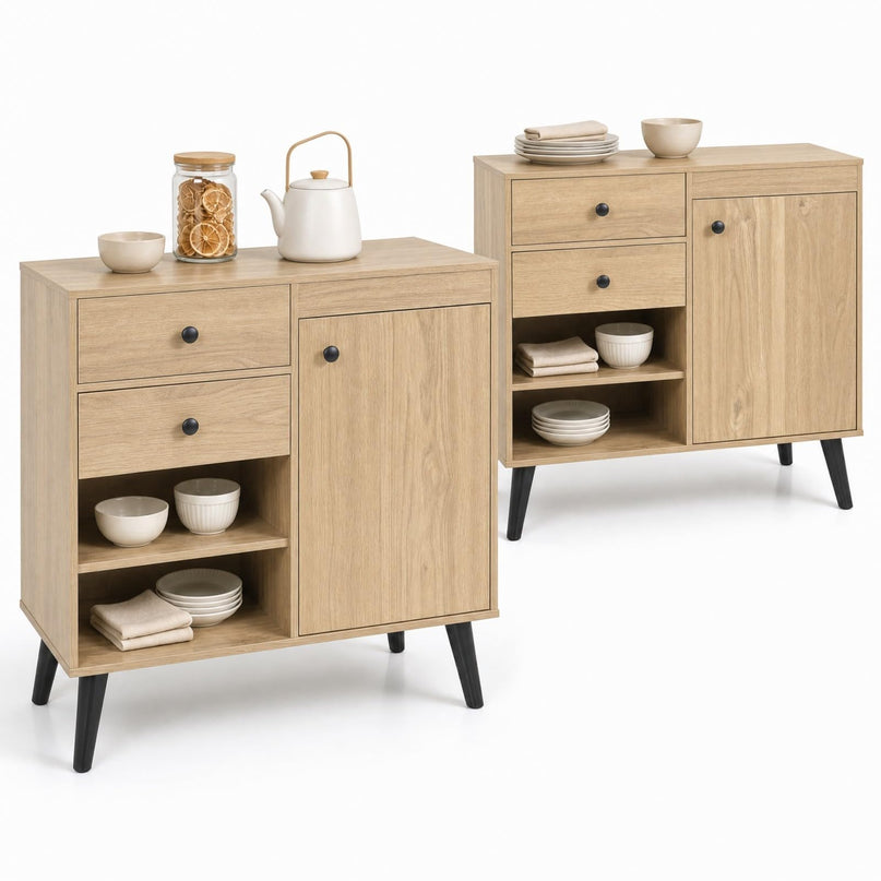 GIANTEX 31" Wooden Buffet Cabinet with Storage (1/2)