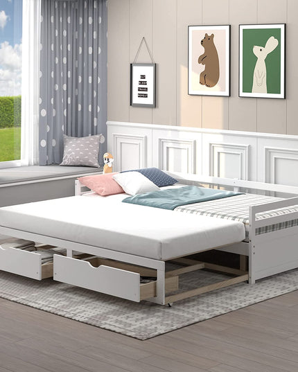 Giantex Extendable Daybed, White