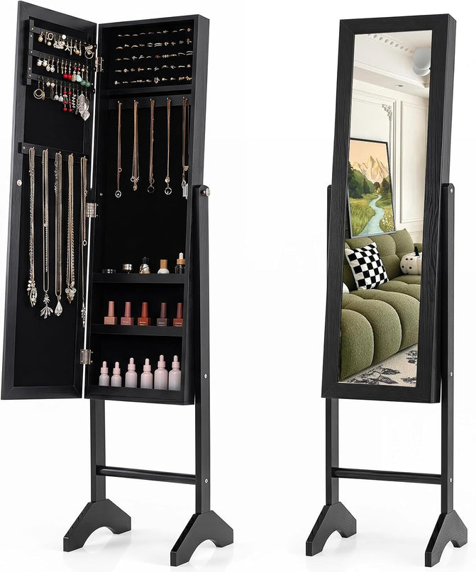 Giantex Jewelry Armoire with Full Length Mirror