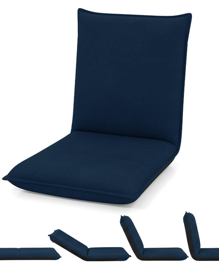 GIANTEX Adjustable Mesh Floor Sofa Chair for Meditation Seminars Reading TV Watching or Gaming