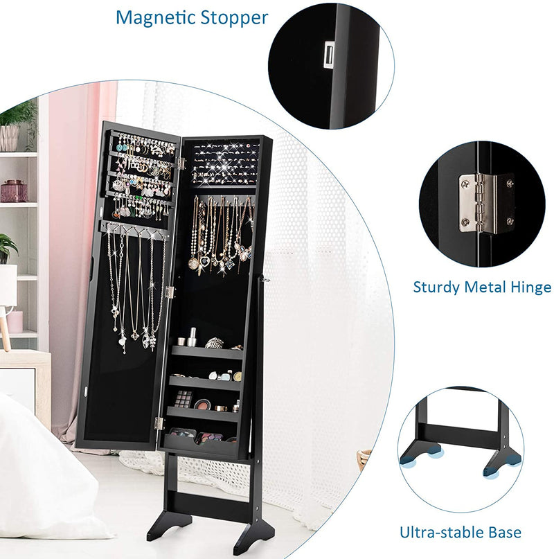 Giantex Jewelry Armoire with Full Length Mirror