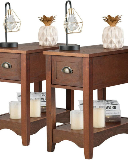 Chair Side End Table with Drawer