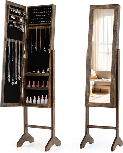 Giantex Jewelry Armoire with Full Length Mirror
