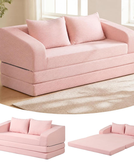 GIANTEX 61" Folding Sofa Bed | 2 in 1 Convertible Futon Couch