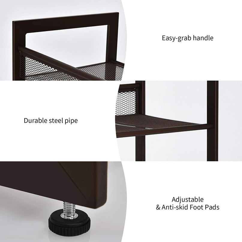 3-Tier Metal Shoe Rack, Shoe Storage Organizer - Giantexus
