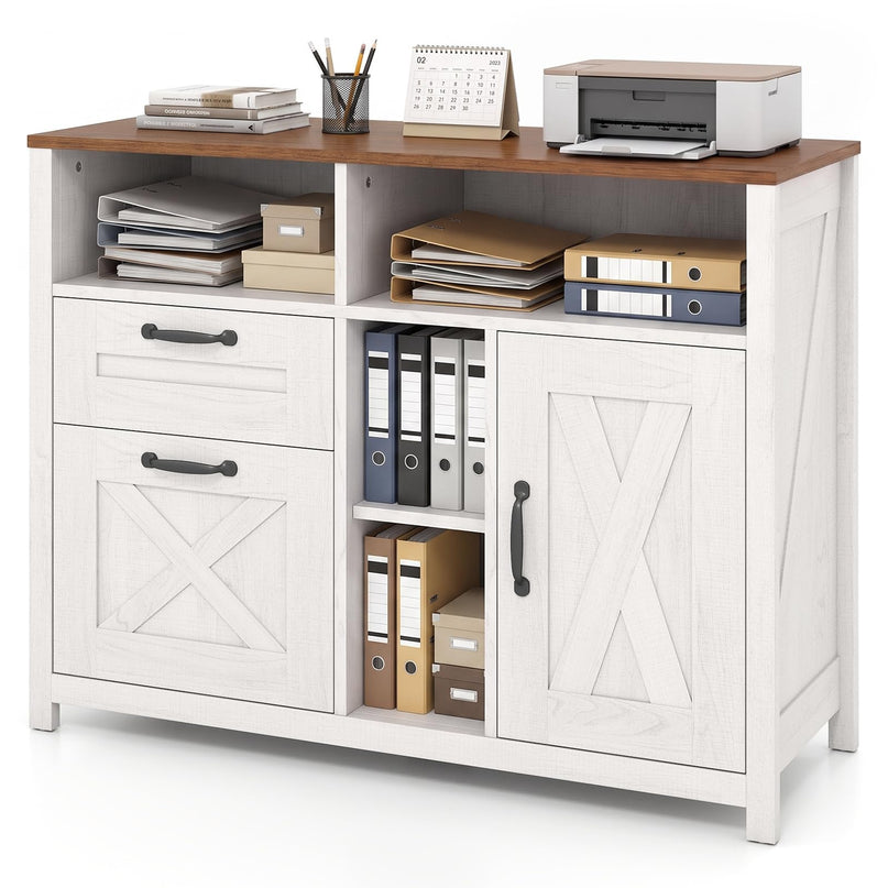 GIANTEX File Cabinet with 2 Drawers for Letter/A4 (37.5"x13"x28.5")