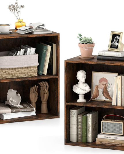 Giantex 3 Tier Bookshelf with Open Cubes for Living Room