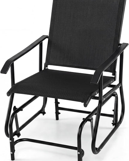 GIANTEX Patio Gliding Chair w/Metal Frame (1/2)