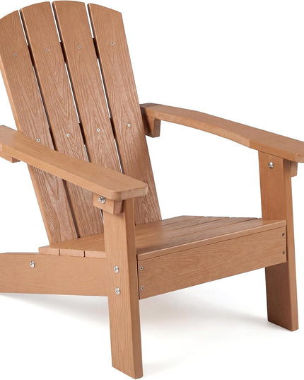 Chaise Adirondack pour enfants Giantex en PEHD – Chaise de jardin toutes saisons pour tout-petits au design ergonomique