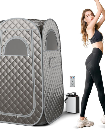Giantex Portable Sauna, Full Body Steam Sauna w/ 3L Steam Box
