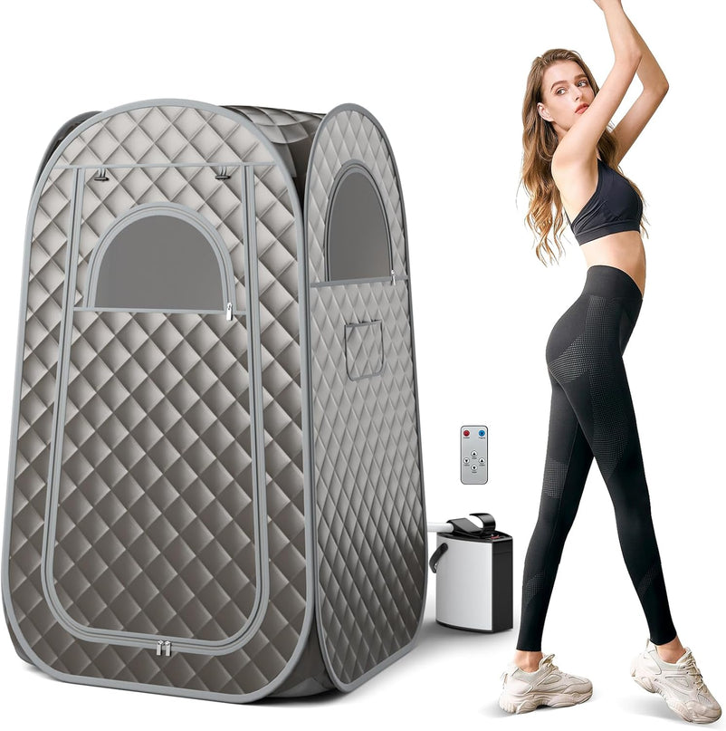Giantex Portable Sauna, Full Body Steam Sauna w/ 3L Steam Box