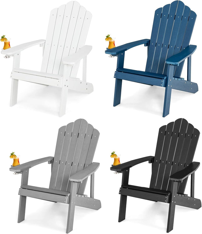 Giantex Outdoor Adirondack Chair - Oversized Patio Chairs