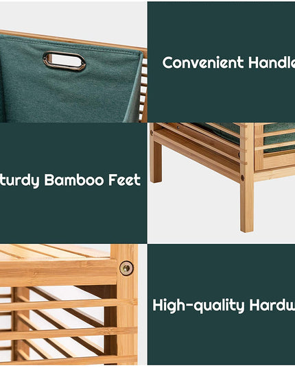 Bamboo Freestanding Clothes Basket - Giantexus