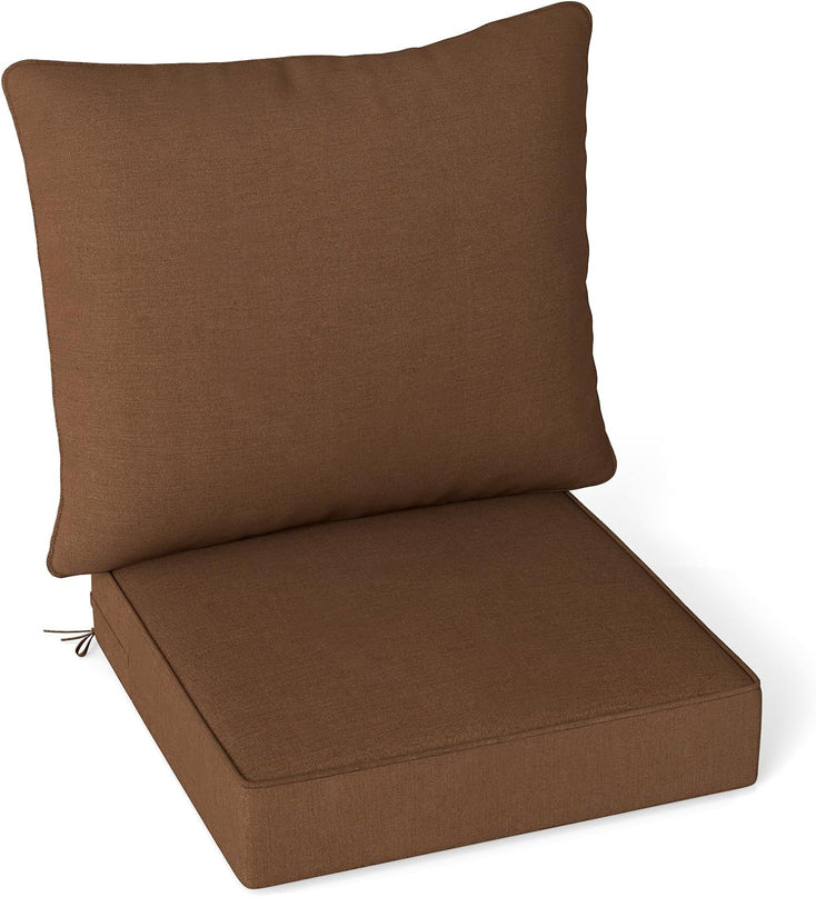 Giantex Patio Cushion Set with Pillow, Deep Seat and Back Cushion