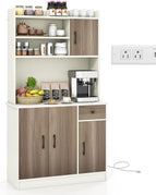 White & Walnut