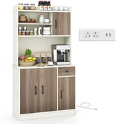 White & Walnut