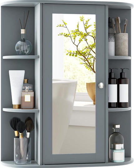 Giantex Medicine Cabinet, Bathroom Wall Cabinet with Mirror