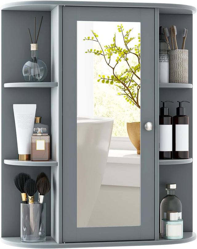 Giantex Medicine Cabinet, Bathroom Wall Cabinet with Mirror
