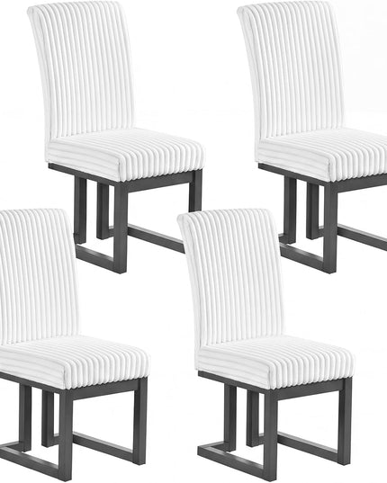 GIANTEX Upholstered Dining Chairs Set of 2/4 with High Back
